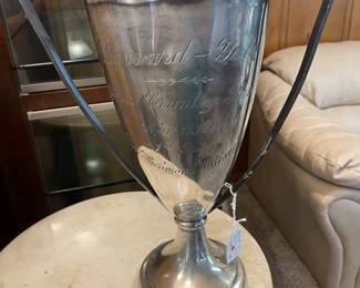  Super rare Harvard/Yale cross country trophy engraved 1911. 