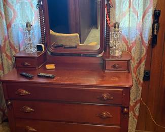 Solid Wood Dressing Chest w/ Glove Boxes. Use it As-Is Or Paint It