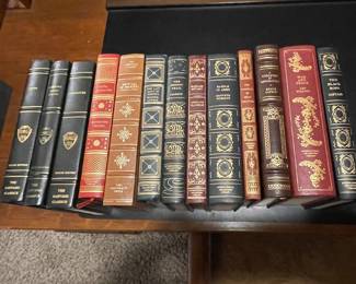 Many super leather books. And a ton of antique books. Great for staging decor.