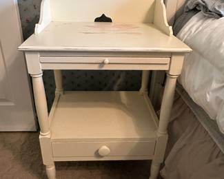 Betsy Cameron by Lexington White Wood Nightstand 37 x 22 x 17 in. -  $80.00