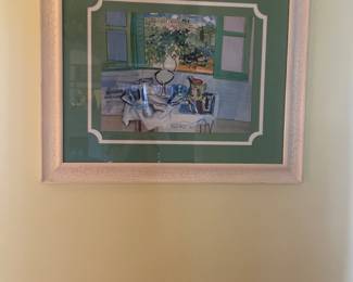 Still Life Window Artist Signed - 37" x 31" - $265.00