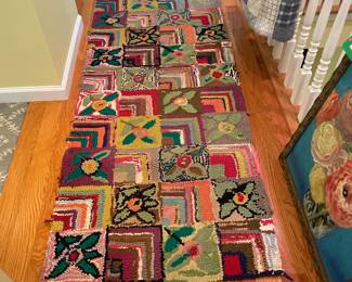 Hand Hooked Cotton Rug - 2'6" x 8' $225.00