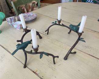 Metal Birds on A Branch Candle Holders - $22.00