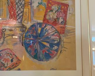 Sonja Williman Designs Interior View Umbrella Artist Signed - 36.5" x 25" - $197.00