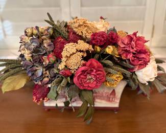 Floral Artificial Arrangement in Decorative Container - $22.00 