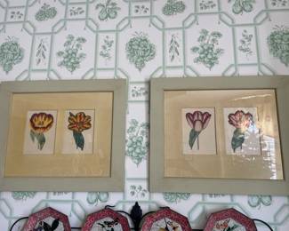Pair of Belle Fleur Chelsea Tulips Framed Prints - 24.5" x 20.5" - $187.00
