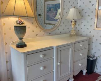 Lexington White Painted Dresser 36 x 64 x 19 in. - $135.00