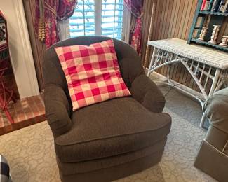 Brown Swivel Chair 33 x 32 x 29 in. - $235.00