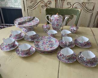 Royal Cotswolds By J Godinger Chintz Tea Set - 27 Piece Set - $195.00