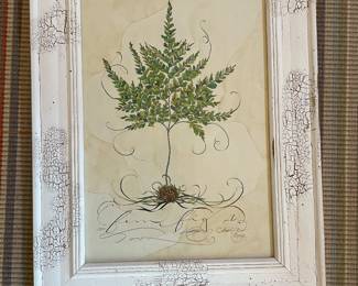 KC Home Limited Edition Fern Fig 1 Print - Artist Signed, Numbered (100) & Dated - 16" x 21" - $175.00