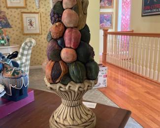 Vintage Walnut Ridge Collectibles 1978 Hand Painted 21" Fruit Tree - $68.00