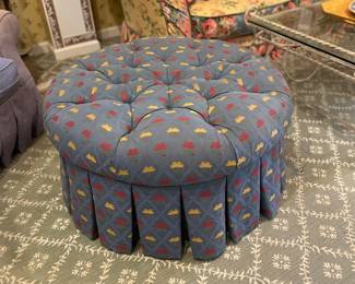35" Upholstered Round Ottoman - $75.00