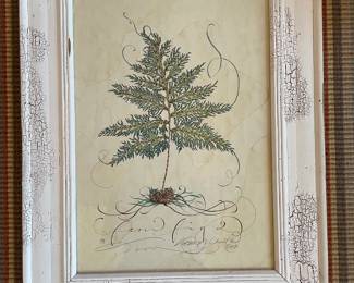 KC Home Limited Edition Fern Fig 2 Print - Artist Signed, Numbered (99) & Dated - 16" x 21" - $175.00