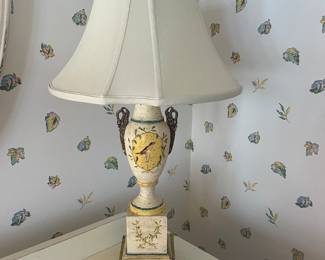 27" Vintage Bird Urn Table Lamp - 97.00