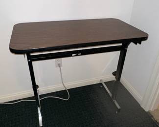 Mobile Height-Adjustable Standing Desk 20" D x 36" W - $55.00 