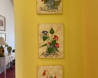 Signed and Titled Mayte Parsons Floral Paintings - 10" x 14" - $175.00 each