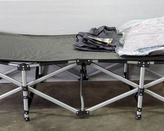 Folding Camping Cot with Carry Bag and Pad