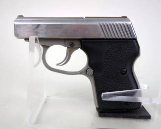 North American Arms Guardian .380 ACP Pistol SN# BE03273, 2 Total Mags (One With Finger Groove), Extra Hogue Coco-Bolo Grips, Paperwork, In Metal Box With Key 