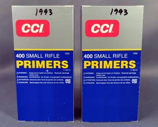 CCI Small Rifle Primers No. 400, Approx Qty 2000
