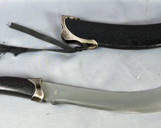 Scimitar With 11" Blade, In Scabbard