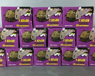 Golden Bear 7.62x39 Ammunition, Approx 240 Rds Total