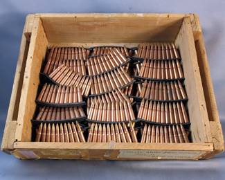 7.62x39 Ammo, All On 10 Round Stripper Clips, In Ammo Crate, Approx 500 Rds
