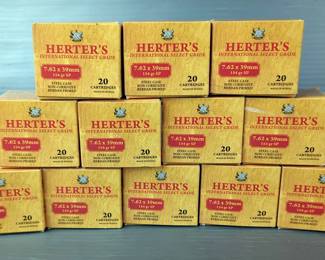 Herter's 7.62x39mm Ammo, Approx 240 Rds