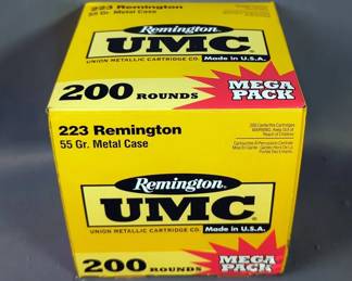 Remington UMC .223 Rem Ammo, Approx 200 Rds