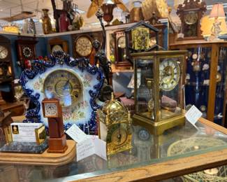 lots of unique, beautiful and reworked clocks and a "clock guy" to meet all your needs