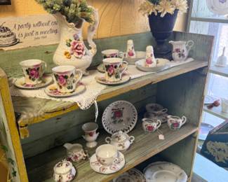 Beautiful tea sets, creamer pitcher, etc. 