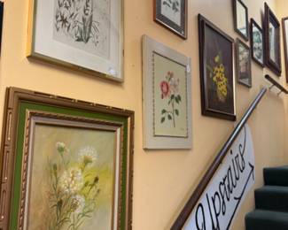 All kinds of beautiful art hanging throughout the store, water colors, signed oil paintings, prints, and more.