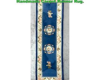 Lot 1832 2 3.5 X 8 2 Chinese style Handmade Carpet Runner Rug. 