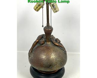 Lot 2000 Art Deco Bronze Clad Nude Olive Kooken Table Lamp