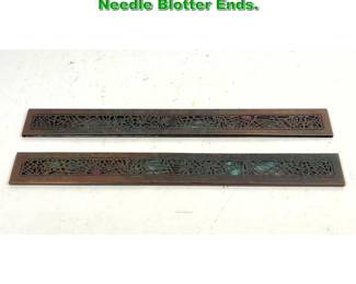 Lot 2053 Tiffany Studios New York Pine Needle Blotter Ends. 