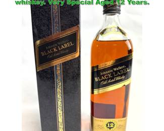 Lot 2373 John Walker Black Label Scotch whiskey. Very Special Aged 12 Years.