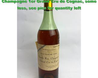 Lot 2416 Marcel Ragnaud Grande Fine Champagne 1er Grand Cru de Cognac, some loss, see pics for quantity left