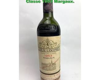 Lot 2413 Chateau Lascombes Grand Cru Classe 1953 Margaux. 