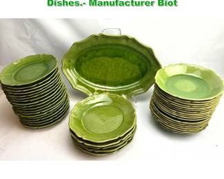 Lot 2247 42pc Biot FRANCE China Dish set. Dishes. Manufacturer Biot