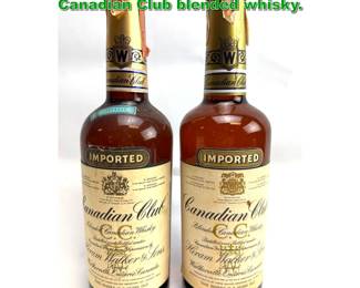 Lot 2372 2pc 1955 and 1974 bottles Canadian Club blended whisky. 
