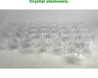 Lot 2210 30 pcs ROYAL DOULTON glass Crystal stemware. 