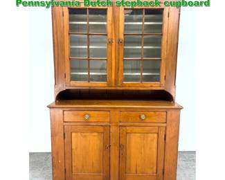 Lot 1841 Twopart 19th Century Pennsylvania Dutch stepback cupboard