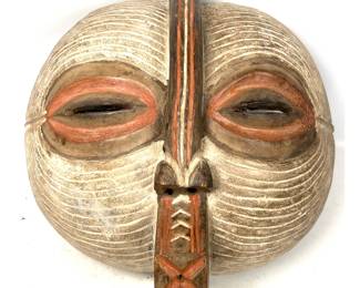 Lot 2052 Luba African Carved Wood Mask. 