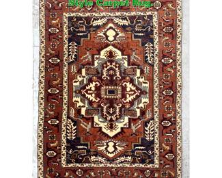 Lot 1846 4 3 X 6 7 Handmade Oriental Heriz Style Carpet Rug. 