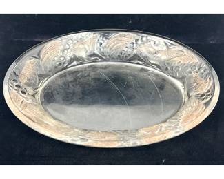 Lot 2001 Lalique Faisans Oval Platter Bowl. 