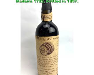 Lot 2414 Blandy s Extra Reserve Solera Madeira 1792, bottled in 1957. 
