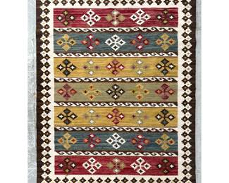 Lot 1833 5 6 X 8 Flatware Carpet Rug. 