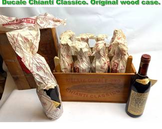 Lot 2402 1970 Case of Ruffino Riserva Ducale Chianti Classico. Original wood case. 