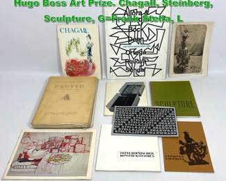 Lot 2340 10pcs Art Books Ephemera. 2006 Hugo Boss Art Prize. Chagall, Steinberg, Sculpture, GFrank Stella, L