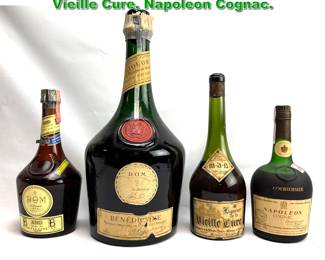 Lot 2394 4 Bottles. D.O.M. Benedictine, Vieille Cure, Napoleon Cognac. 