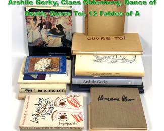 Lot 2341 Ephemera and Art Book Lot. Arshile Gorky, Claes Oldenberg, Dance of Death, Ouvre Toi, 12 Fables of A